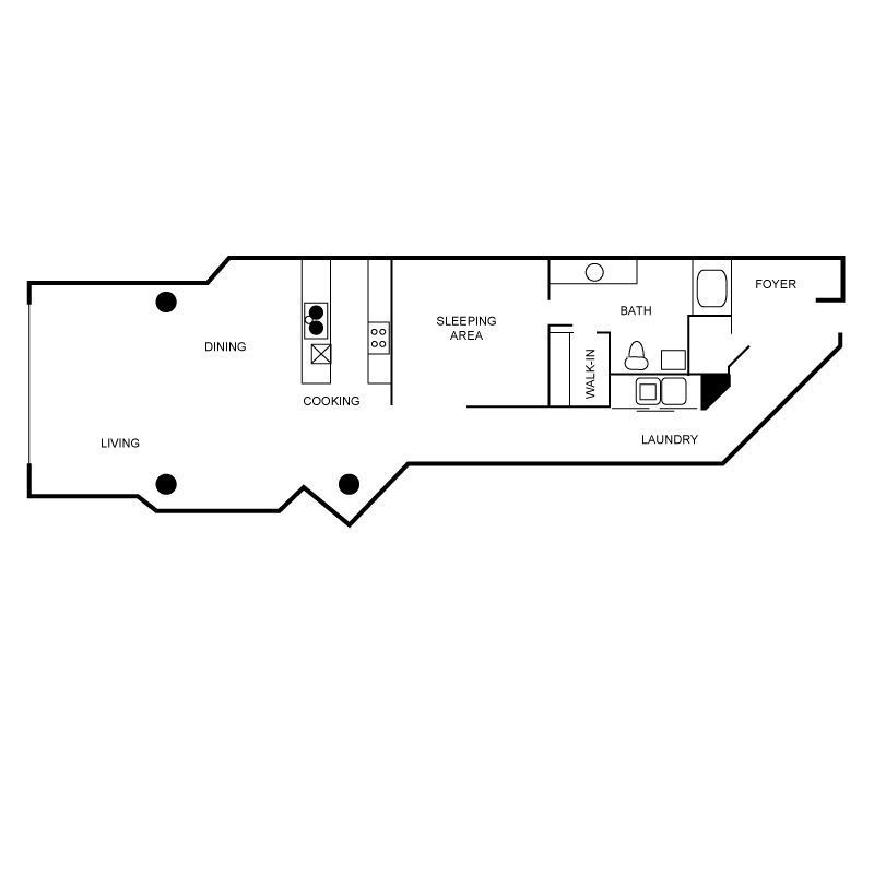 Floor plan layout diagram for a15